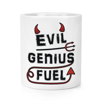 Evil Genius Kraftstoff Makeup Pinsel Bleistift Topf Lustig Kaffee Tee Caffeine