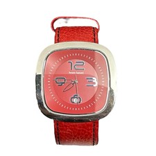 Bruno Banani Armbanduhr Unisex  Rotes Leder Armband BR20682