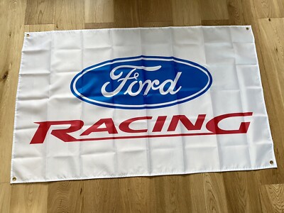 Großes Ford Rennwagen Motorsport Flagge Banner Schild hochwertig !! *90x150cm*