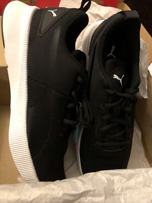 Puma Flyer Runner Soft Foam Running Gym Training 9 UK Black White - Neu UK 9