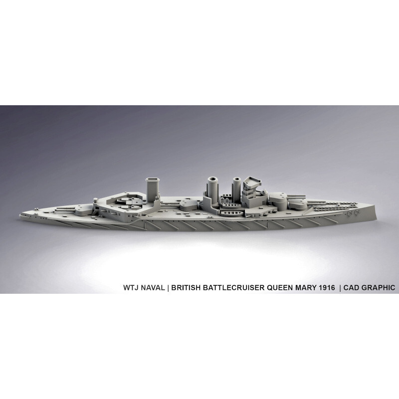 1/3000 Battle of Jutland 1916, British Battle Cruiser Fleet. New