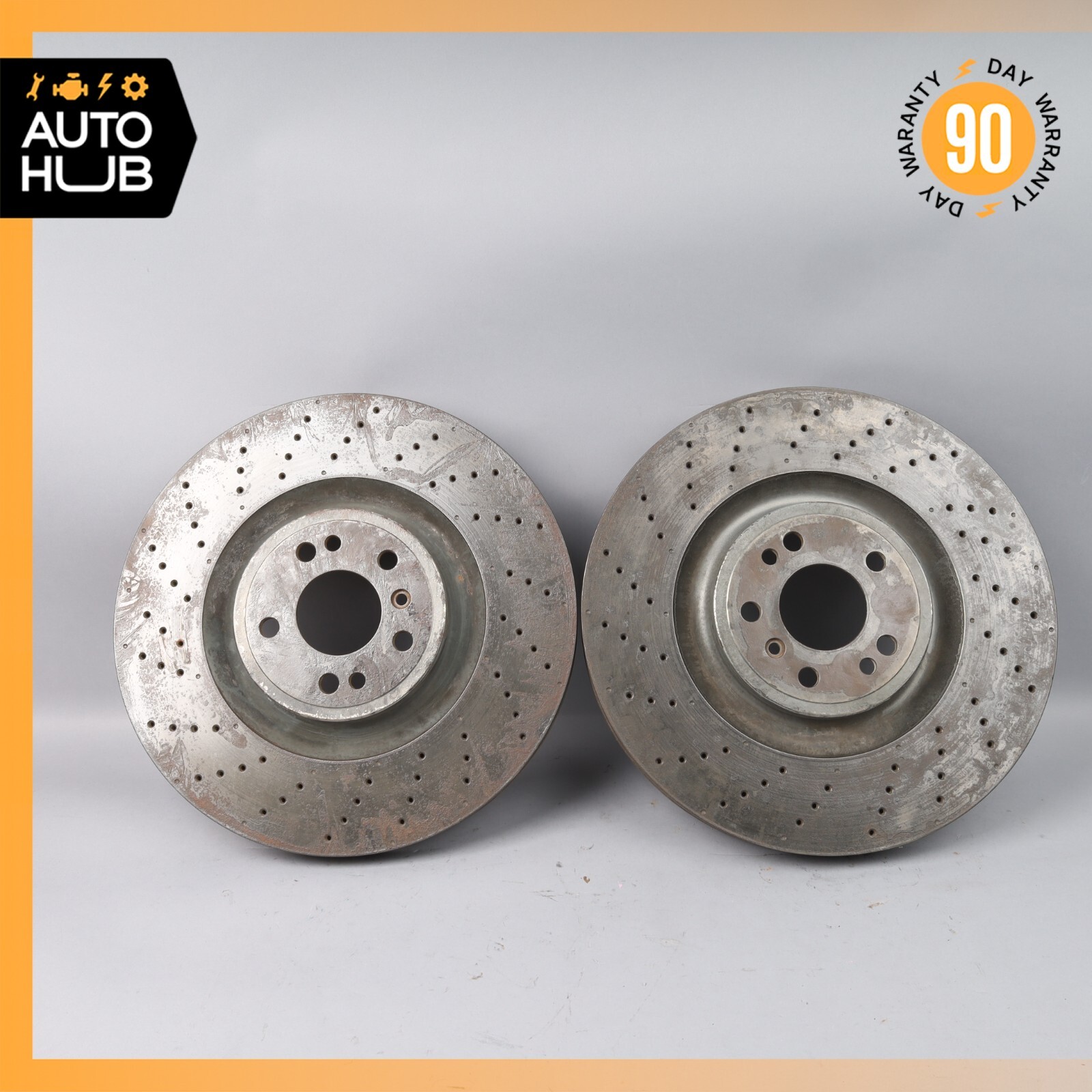 04-13 Cadillac XLR Corvette C6 Front Brake Rotor Disc Set of 2 Set Aftermarket