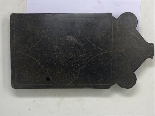 1700's Ancient Black Stone Carved Indian Traditional Corn Grinding Panel Plate - 第 1/12 張圖片