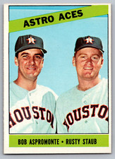1966 TOPPS #273 BOB ASPROMONTE & RUSTY STAUB ASTROS