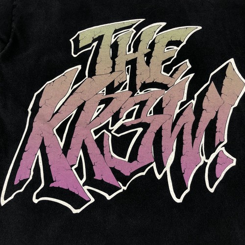 Mens KR3W Bracket Skate T Shirt Tee Size The Krew Graffiti Black Size M VTG - Picture 2 of 7