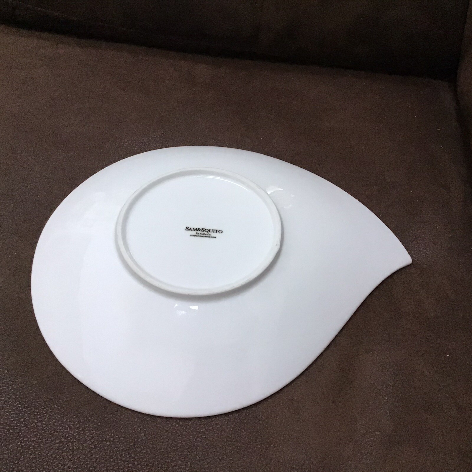 Sam & Squito By Xiohe White Tear Drop Shape Serving Plate eBay