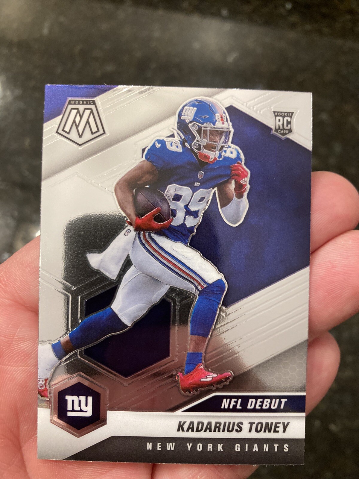 2021 PANINI MOSAIC NFL DEBUT RC KADARIUS TONEY GIANTS /ROOKIE Chiefs!