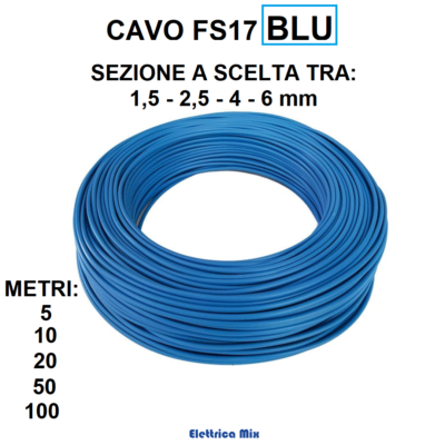 Electraline 13241 - Cable Unipolar FS17, 10 M, Sección 1 X 4 Mm2