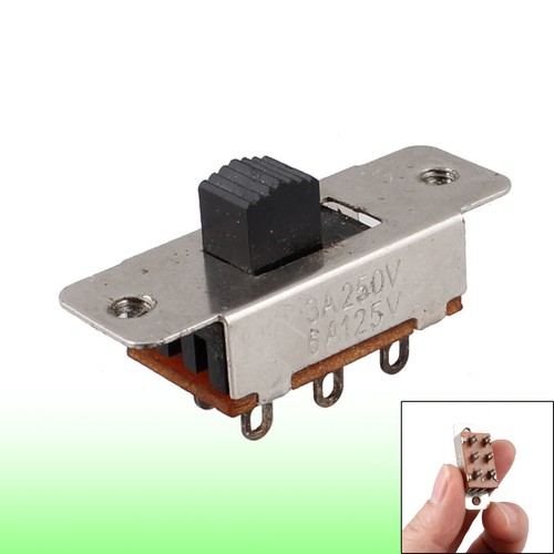 On Off 2 Position SPDT PCB Panel Slide Switch 6A/125V 3A/250V AC | eBay