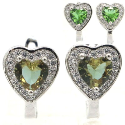 Buy 2 Get 1 Free Heart Color Changing Zultanitel CZ For Sister Silver Earrings