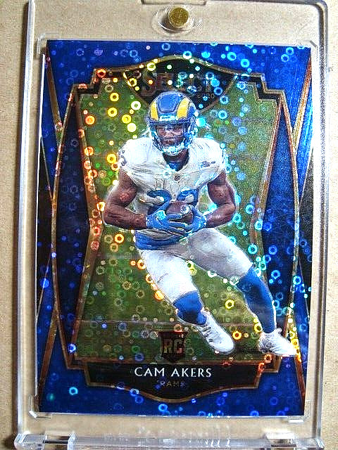 2020 Cam Akers Panini Select Rookie Premier Level Blue Disco Prizm RC /25 🔥🔥🔥