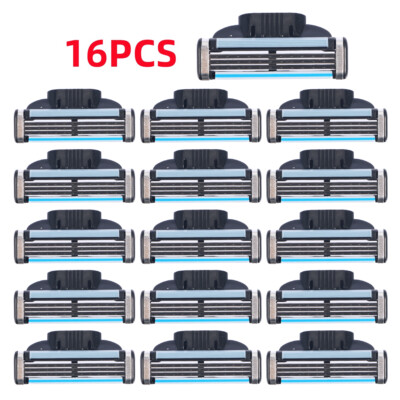 16Pcs MACH 3 Men's Razor Blades Refill Replacement Comfortable Shave Trimmer US