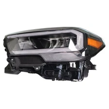 Silscvtt Headlight For 2020-23 Toyota Tacoma Full LED Black Clear Lens Left LH