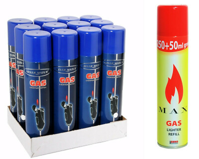 6 x 300ml Universal Feuerzeuggas Nachfüllgas Feuerzeug (0,78 EUR / p. 100 ml.)