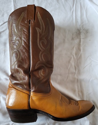 Vtg J. Chisholm Leather Handcrafted Cowboy Western Boots Women's Sz 10D USA #914 - Picture 16 of 19