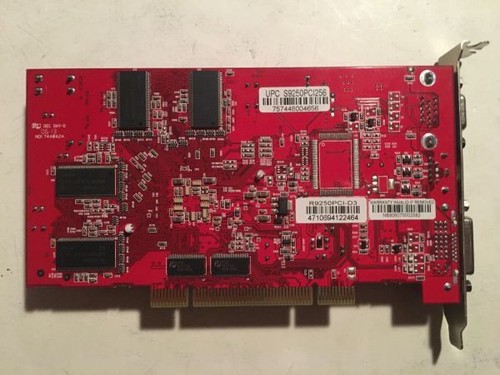 ATI DM-R9250PCI-D3 VGA DVI , PCI CARD, TV OUT RADEON 9250 256MB,90031, UPC S92 - Picture 2 of 3