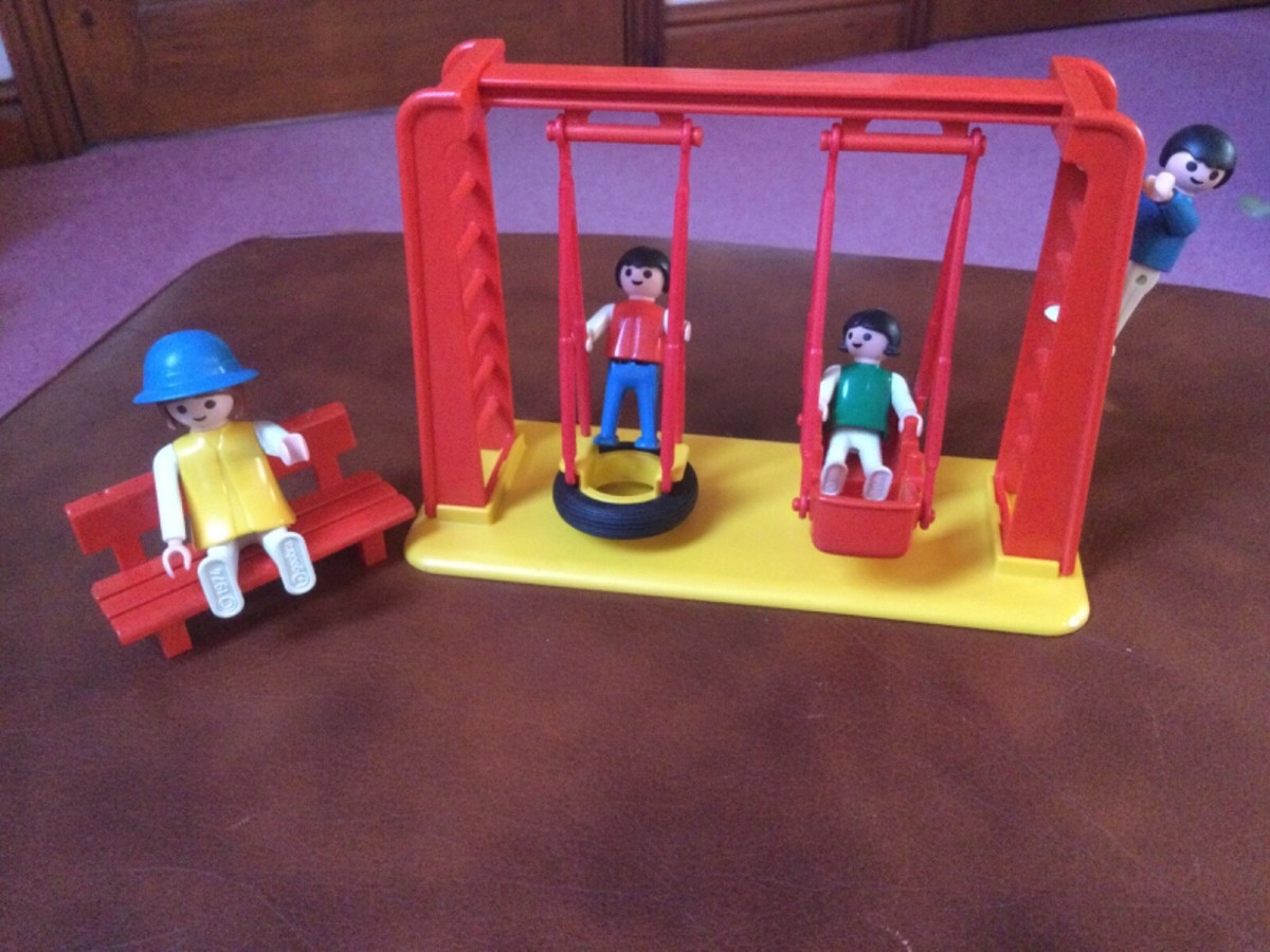 Vintage Playmobil Playground And Children Set figures
