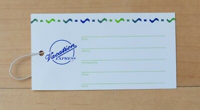 VACATION EXPRESS - LUGGAGE NAME TAG - 1 ITEM