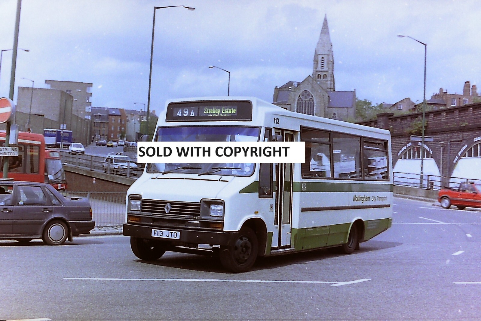 Bus Negative 35mm Nottingham Dodge F113JTO 113 Sold with copyright. eBay