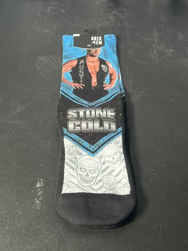 WWE Walkout Stone Cold Steve Austin L/XL Rock Em Socks Unisex NWT
