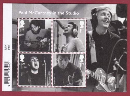 GB 2021 - Paul McCartney in Studio, Miniature Sheet, MS4525 with Bar Code - MNH - Afbeelding 1 van 1
