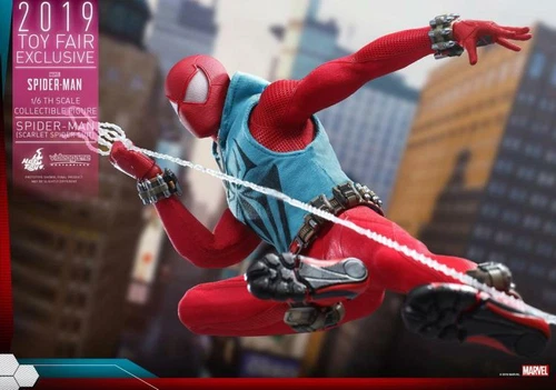 Hot Toys 1/6 VGM34 Marvel's Spider-Man Scarlet Spider Suit Figure Collectibles - Picture 6 of 14