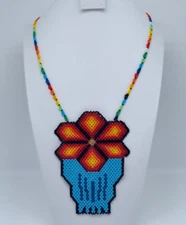 Embera Chami beaded necklace by women of the Colombian indigenous tribe 2033