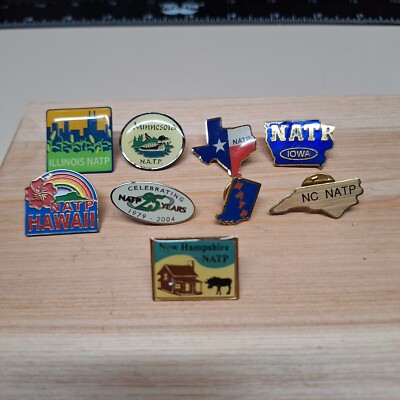 LOT OF 9 N.A.T.P. LAPEL PINS | eBay