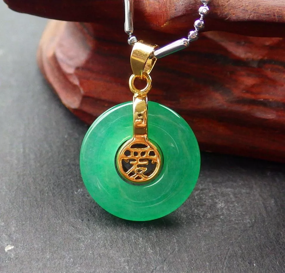 Jade on sale disk necklace