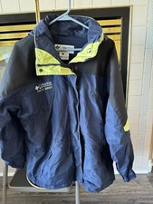 COLUMBIA WOMEN'S WINTER TECH SERIES JACKET / SZ L / BLUE, YELLOW  BLACK / NICE