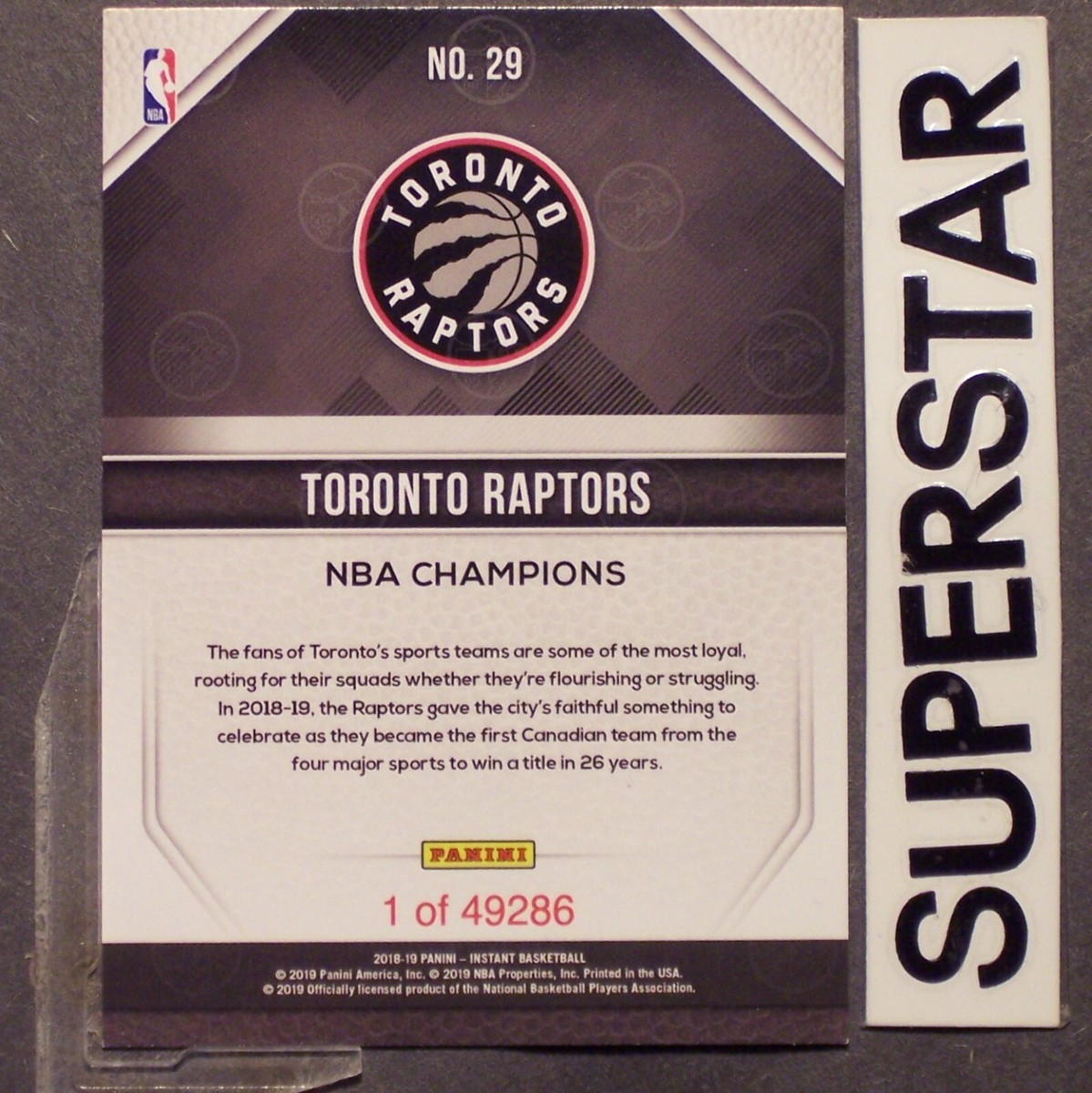 PASCAL SIAKAM 2018/19 Panini Instant NBA Champions #16