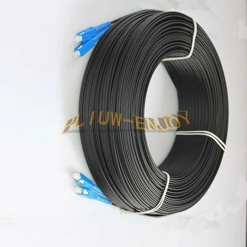 250M Outdoor SC SM Duplex FTTH Drop Patch Cord SC G657 Fiber Optical Cable Jumpe