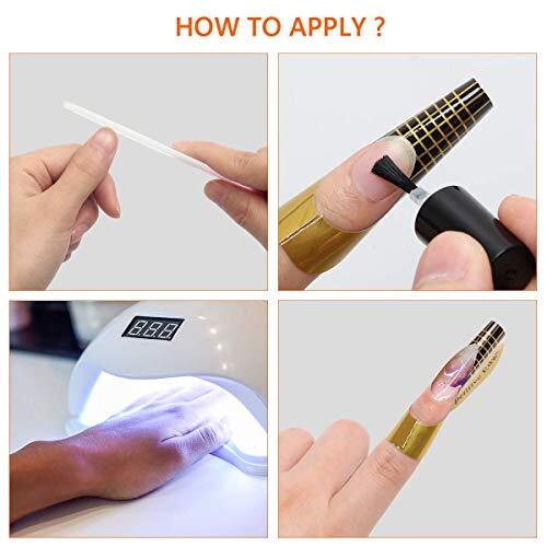 200 piezas de formas de uñas para uñas acrílicas puntas de arte de uñas gruesas - Picture 3 of 7