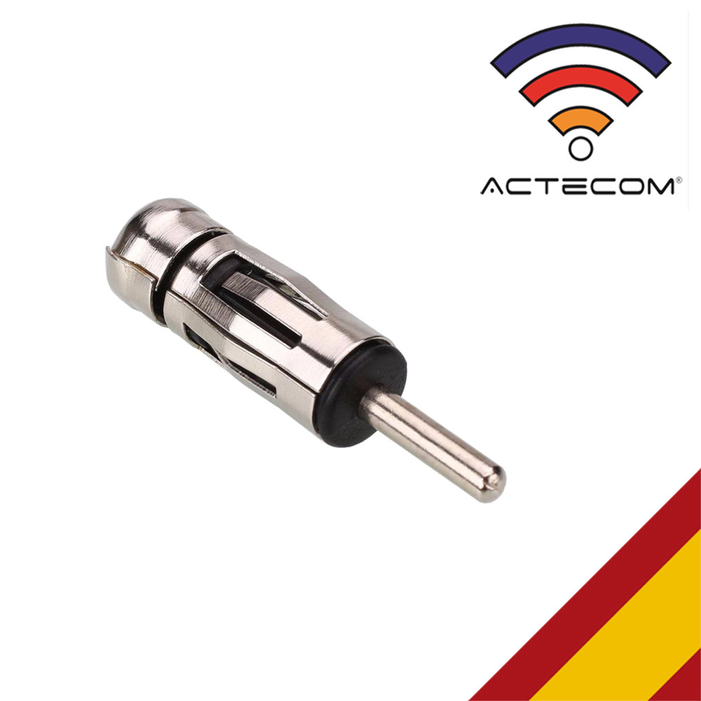 ACTECOM® ADAPTADOR DE ANTENA ISO - DIN PARA RADIO DE COCHE CONVERSOR...