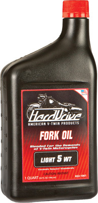HARDRIVE V-TWIN FORK OIL 5W 1QT 2309-042B