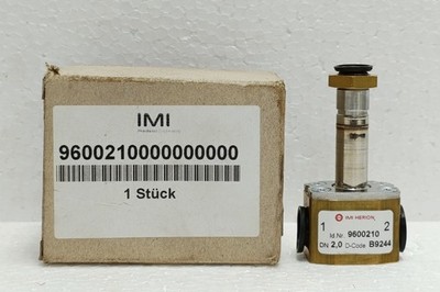 IMI Herion Norgren 9600210 Solenoid Valve 3/2 Way 24VDC 7W DN 2.0 Brass