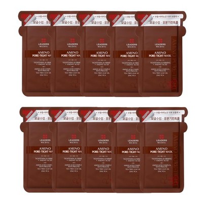 Leaders Mediu Amino Pore-Tight Facial Sheet Mask | Amino Acid Complex, Tea Tree