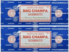 Satya Sai Baba Nag Champa Agarbatti Pack of 2 Incense Sticks Boxes 250gms... 
