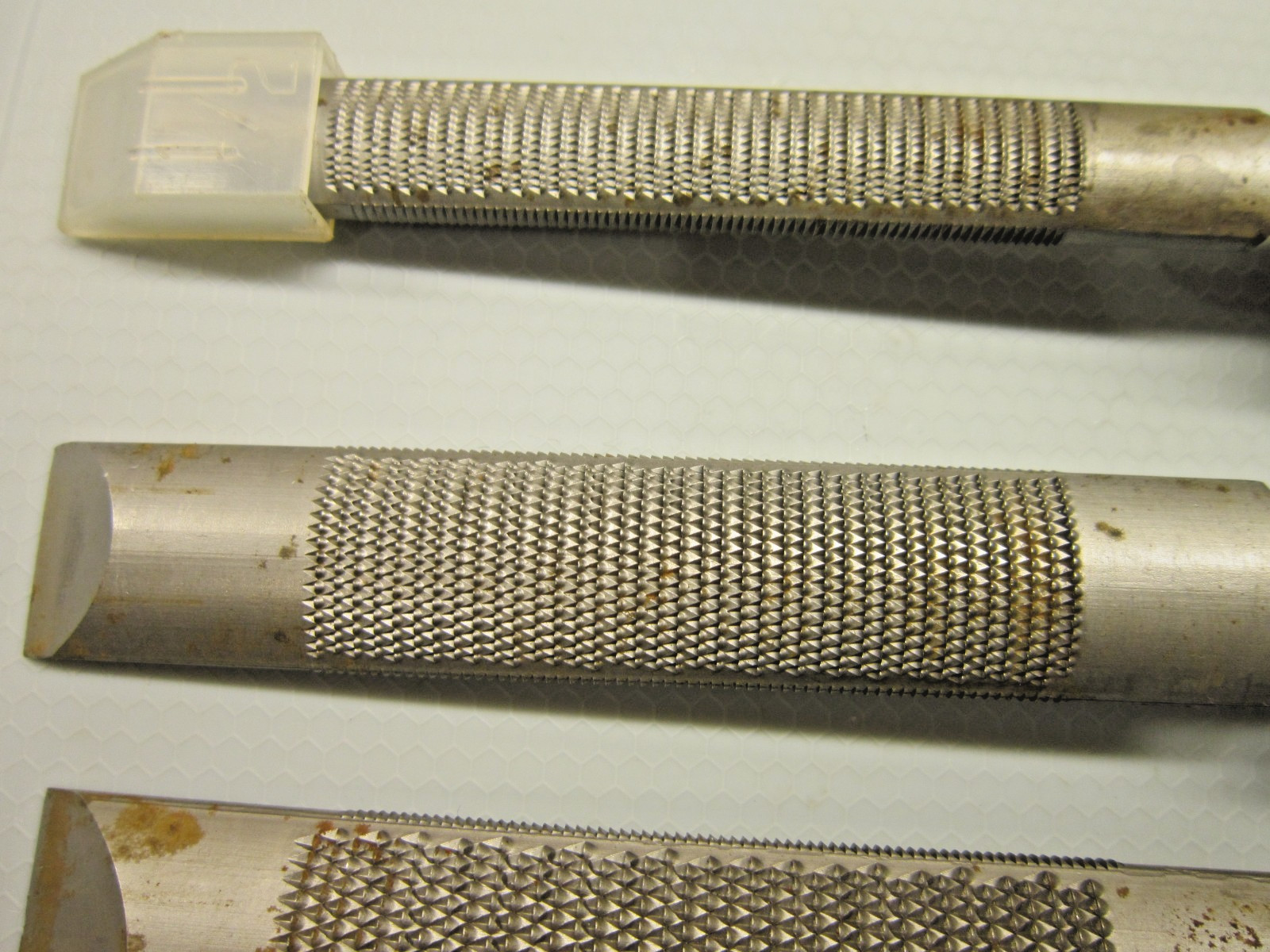 3 Vintage Nicholson USA Chisel Files 1/2 3/4 1” Rasp Wood File Combination Tools