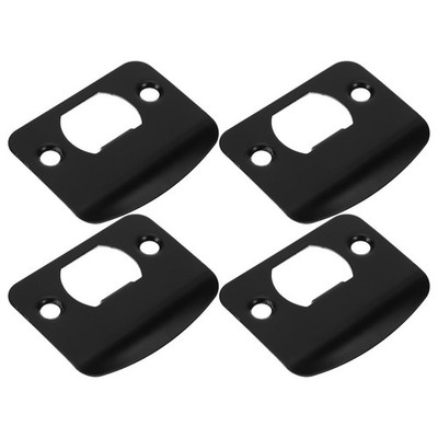  4 Pcs Türriegelführung Edelstahl Deadbolt Strike Plate Türrahmen -Trefferplatte