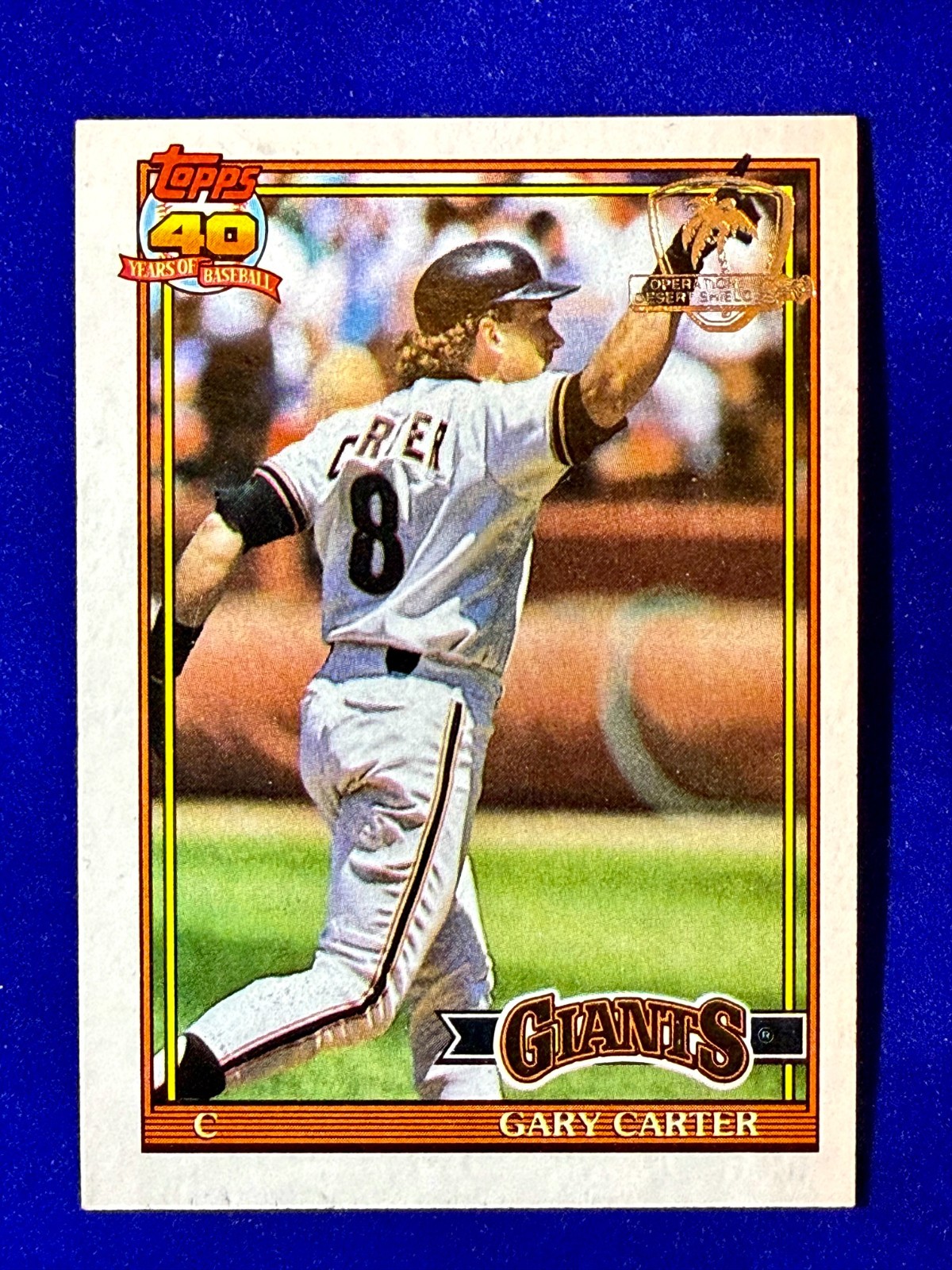 🔥 1991 Topps Desert Shield - Gary Carter #310 *NR-MINT*
