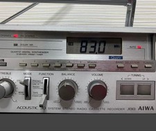 Repaired  Tested AIWA CS-J88 TURBOSONIC FM/AM Radio Cassette Recorder z125