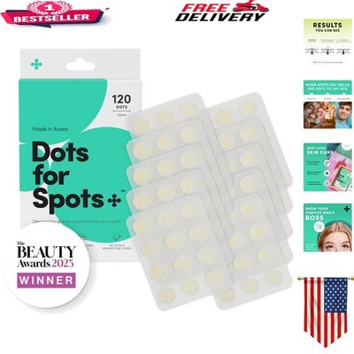 Ultra-Thin Acne Pimple Patches - 120 Count - Protect & Heal Blemishes Overnight