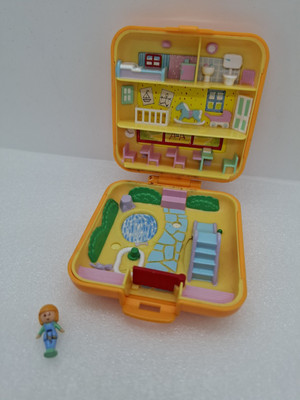 Polly Pocket Midges Play School Dose Orange 1989