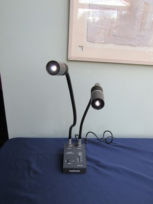 AmScope LED-8WD 8 Watt LED Dual Gooseneck Microscope Spot Lights with Warranty