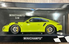 MINICHAMPS 1/18  Porsche 911 GT3 RS 991 type light green Limited edition 747838