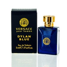 Versace Dylan Blue Pour Homme 0.17 oz 5ml EDT Men's Cologne Mini Splash