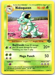 Nidoqueen 23/64 Jungle Unlimited Rare Non-Holo