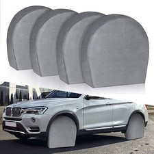 Tire Covers for RV Wheel Set of 4 Non-Woven Wheel Covers Waterproof UV Coatin...