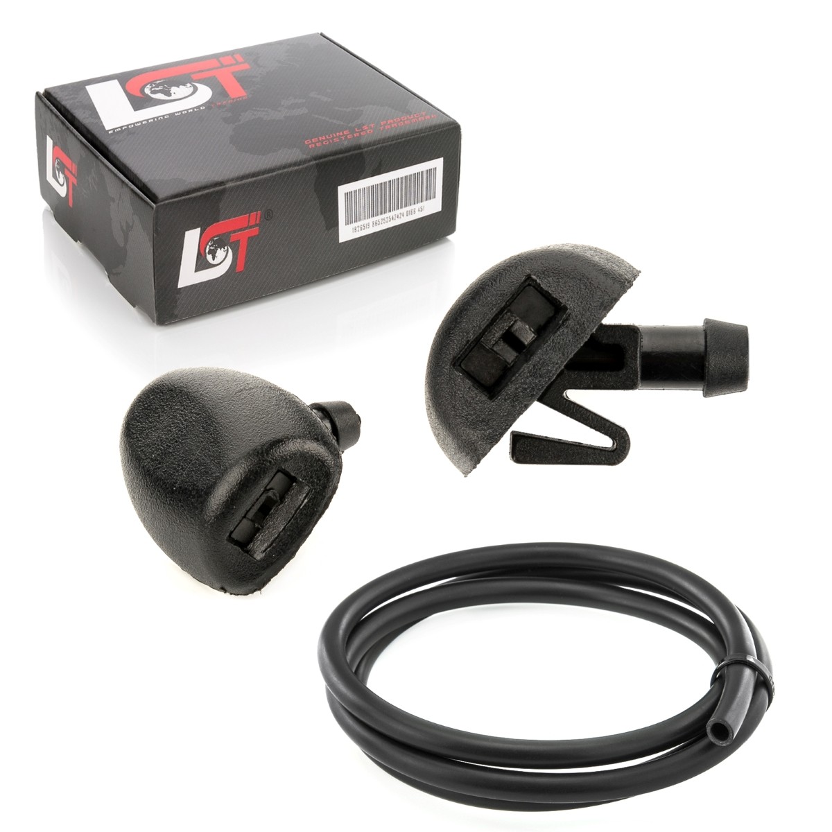 2x Windshield Spray Nozzle with Hose Front 6438AV for PEUGEOT 206 206+